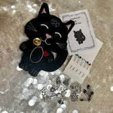 Charm Divination Mat, casting Cloth, Fortune telling Kit, Tarot Lenormand, Carrie Paris Oracle, Psychic readings, Witchy gifts, Spiritual Mystical, Free charm course, Charming oracle, charm reading kits, Tea with Karin, Divination tools